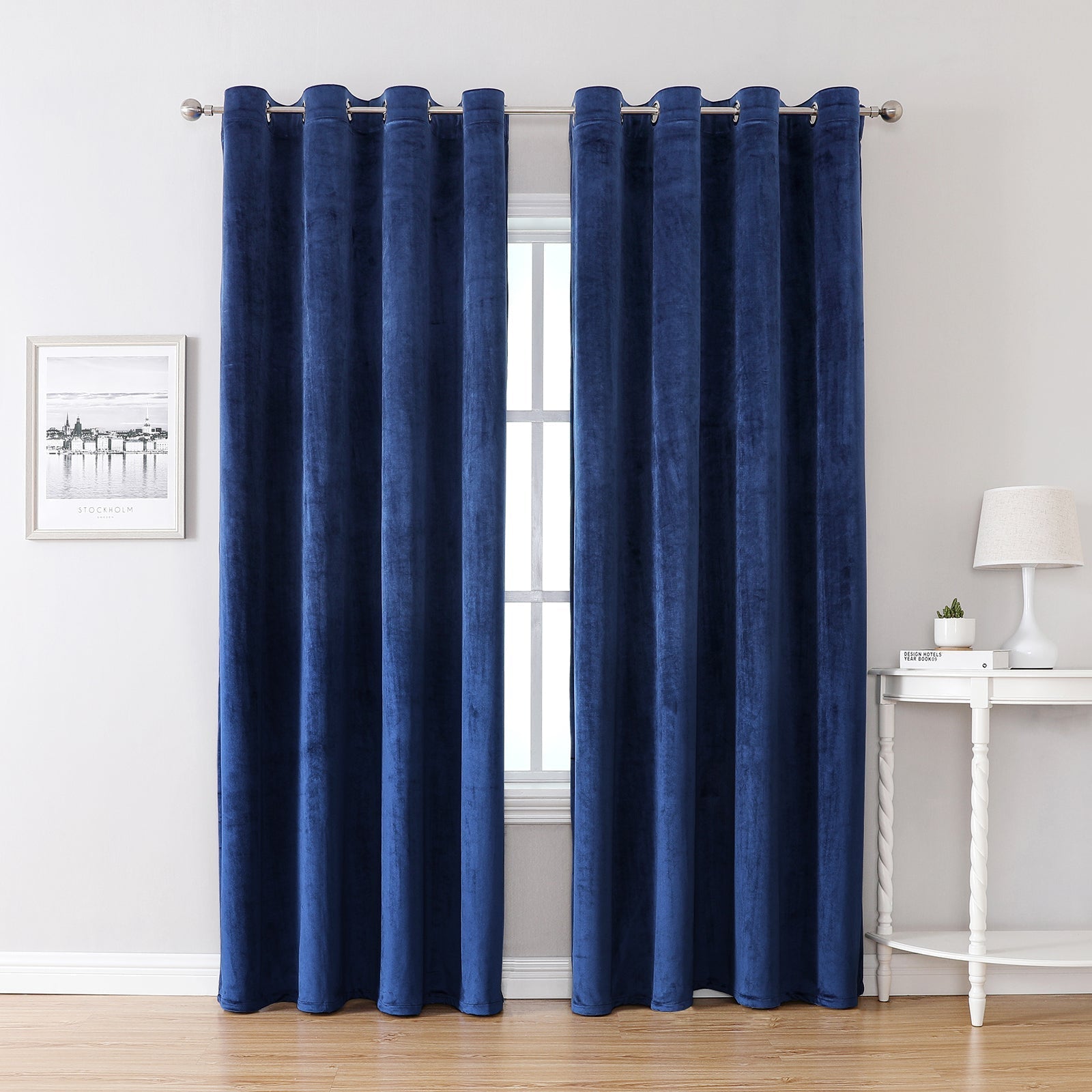 Modern Velvet Solid Colorful Blackout Thermal Curtains