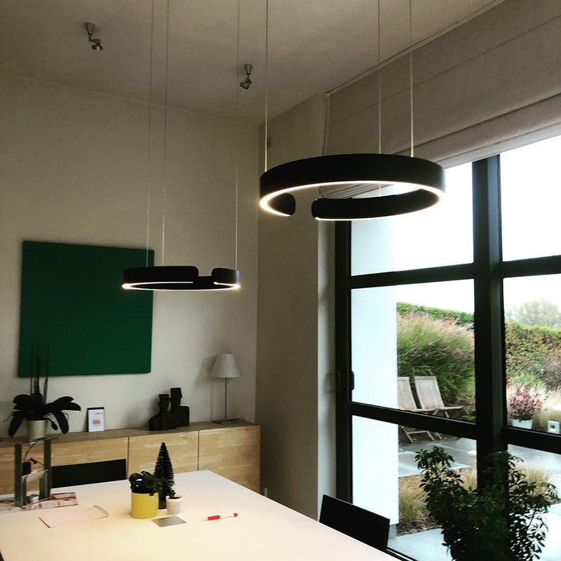 Edge Moderne Cirkel LED Hanglamp Zwart/Wit/Goud