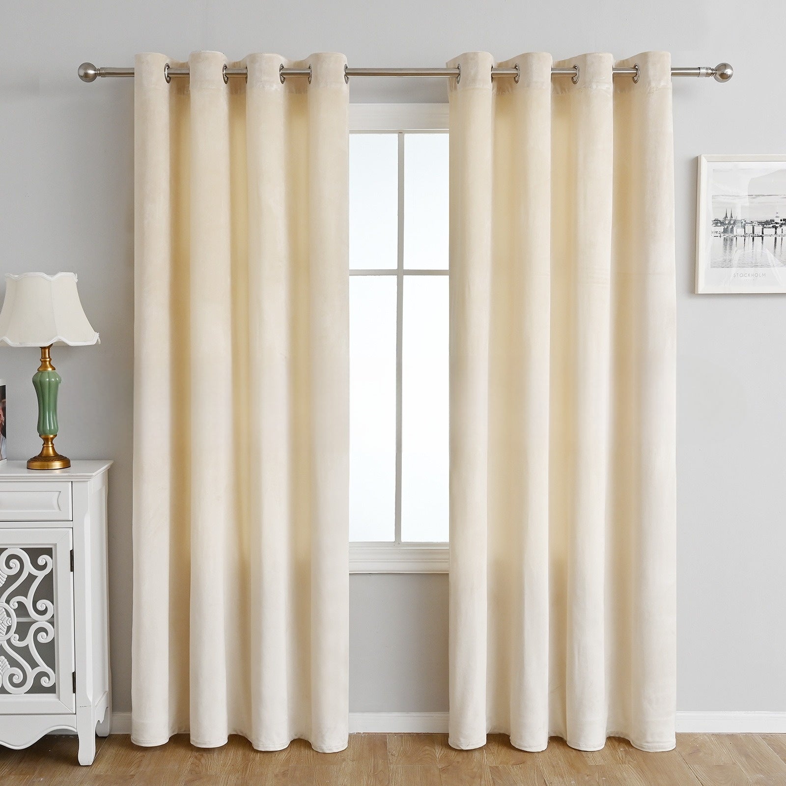 Modern Velvet Solid Colorful Blackout Thermal Curtains