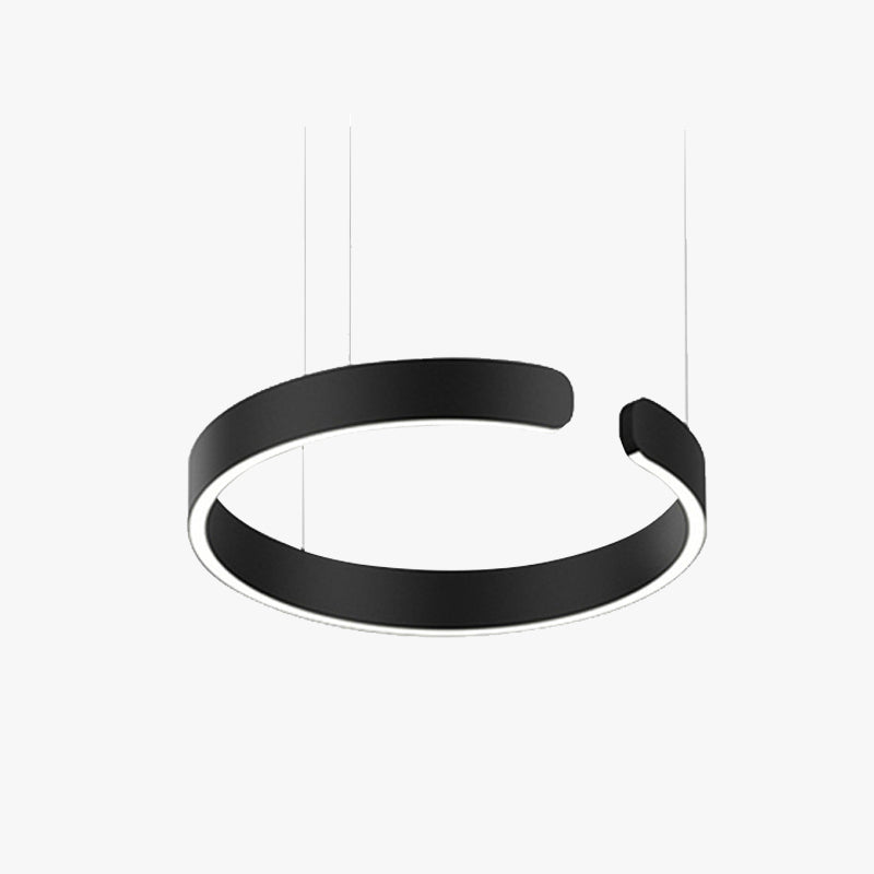 Edge Moderne Cirkel LED Hanglamp Zwart/Wit/Goud