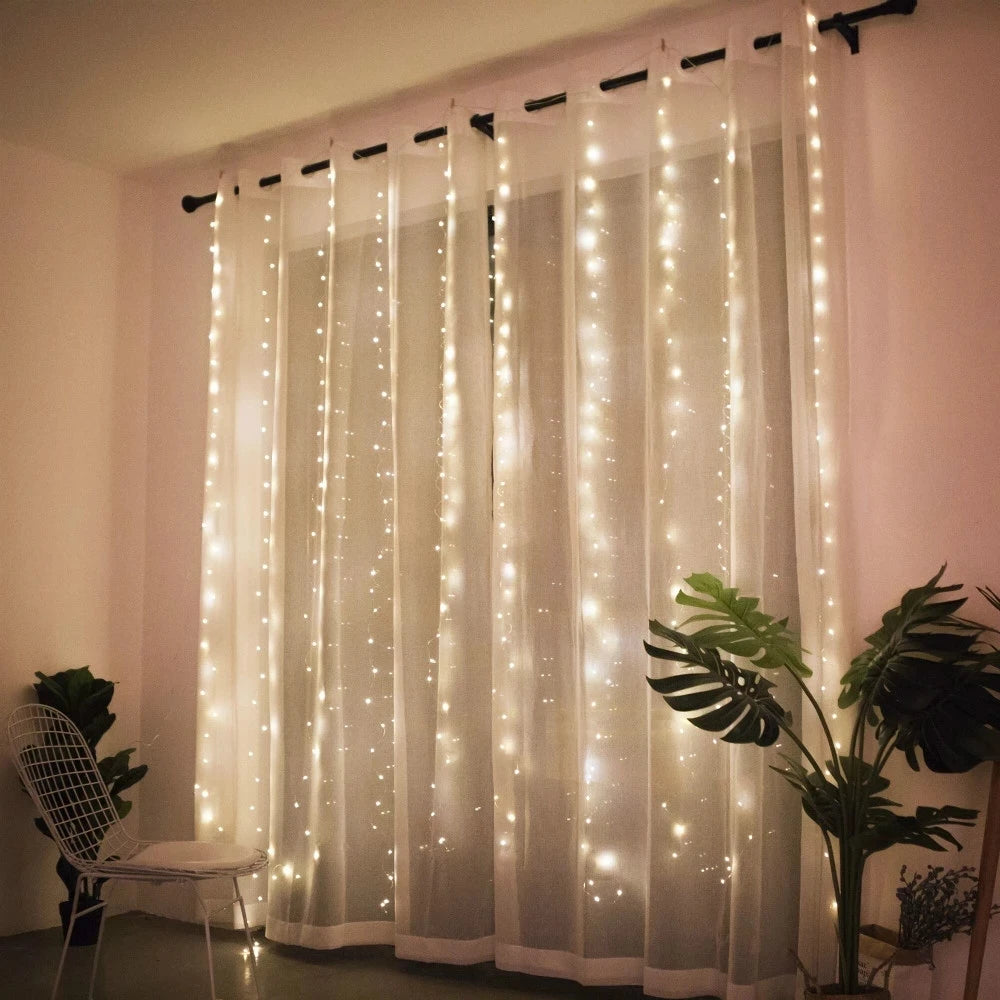 Betoverende LED Gordijnverlichting – Perfect voor Feestelijke Decoraties