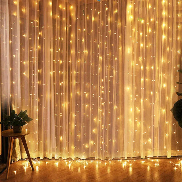 Betoverende LED Gordijnverlichting – Perfect voor Feestelijke Decoraties