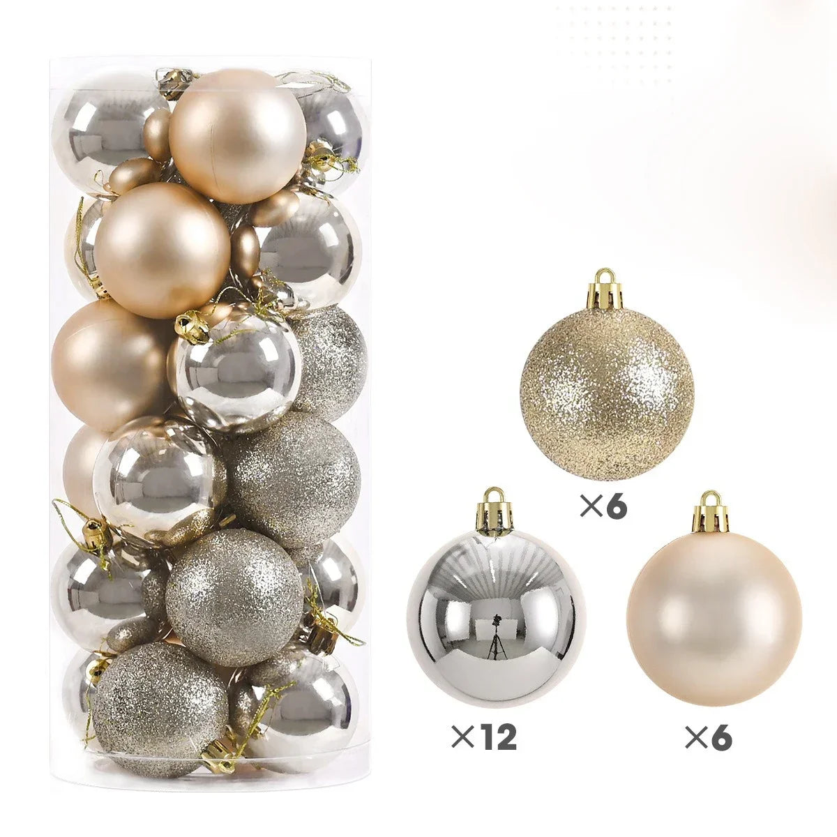 Premium Kerstballen - Luxe Pakket van 24 Stuks!