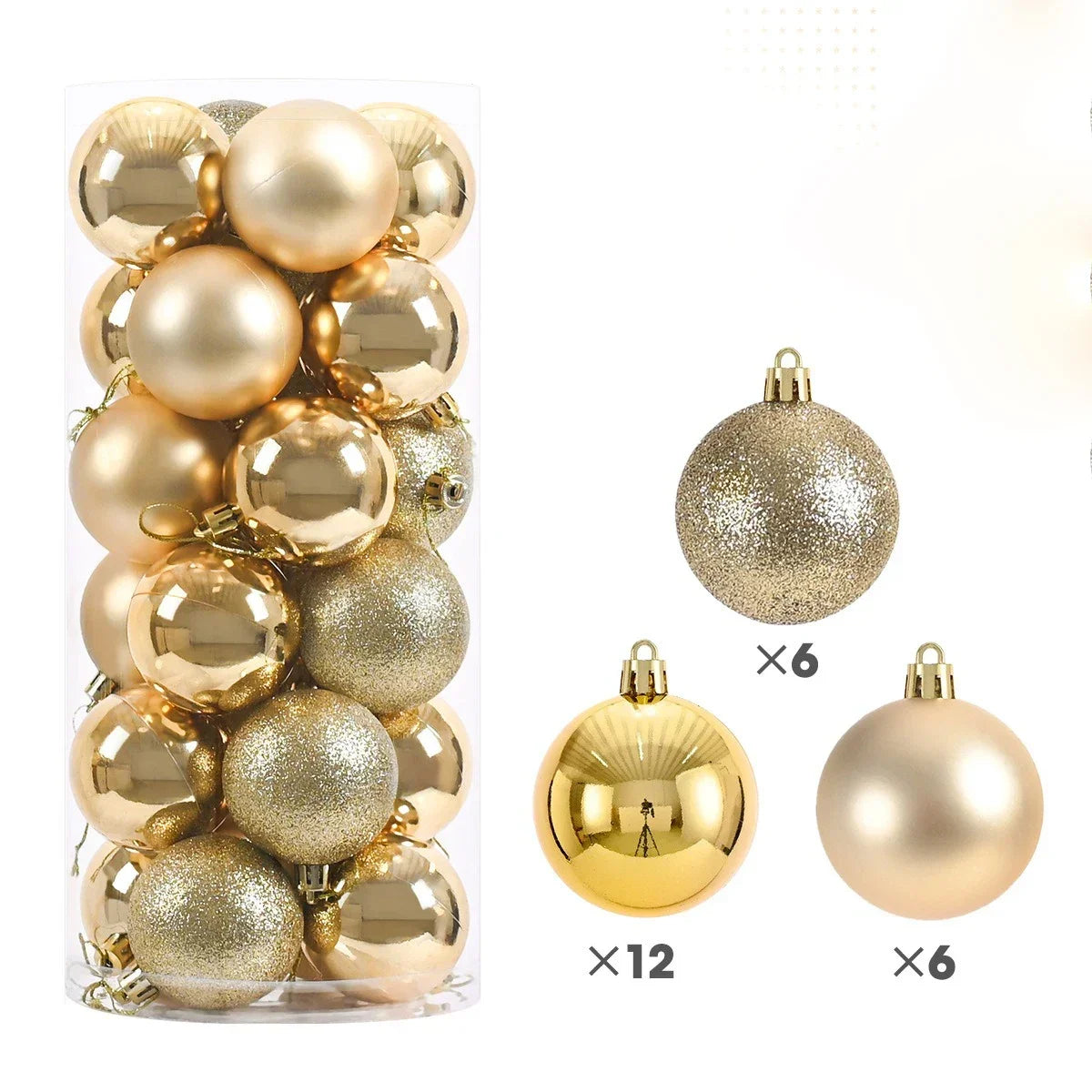 Premium Kerstballen - Luxe Pakket van 24 Stuks!