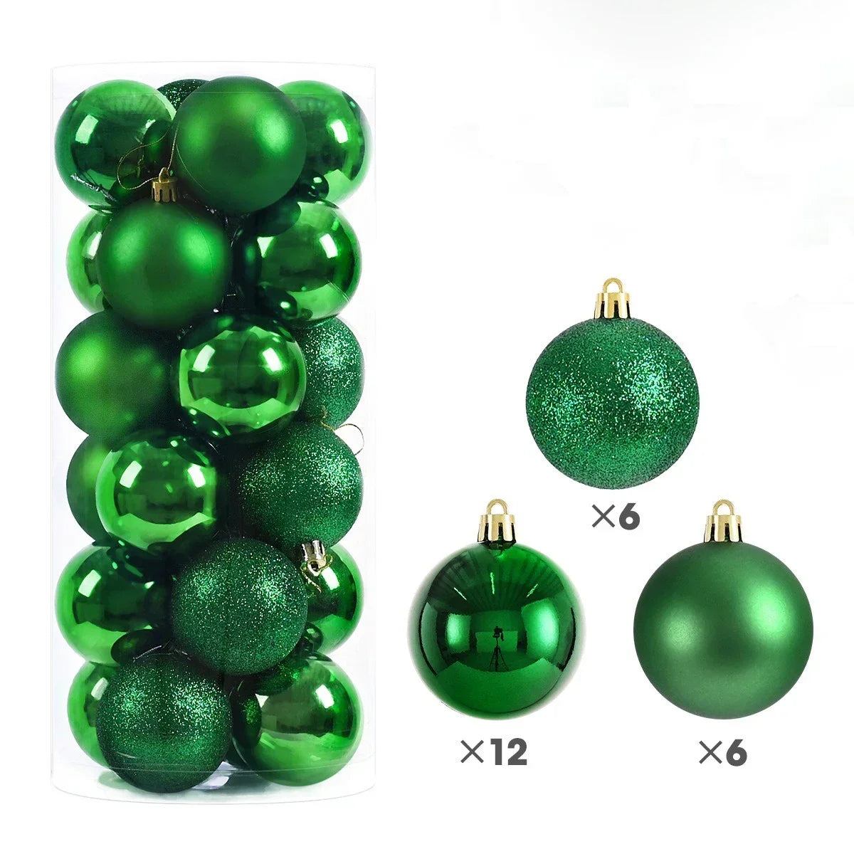 Premium Kerstballen - Luxe Pakket van 24 Stuks!